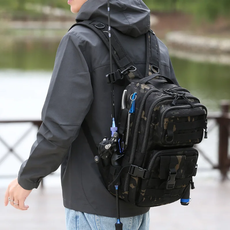 1000D نايلون مقاوم للماء الصيد - مراجعة Fishing Equipment Bag وسعره