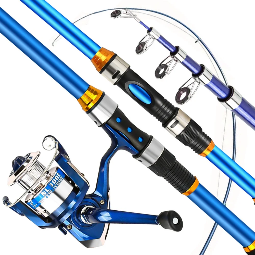 مجموعة صنارة صيد من الألياف ال - مراجعة Fishing Equipment Cheap وسعره